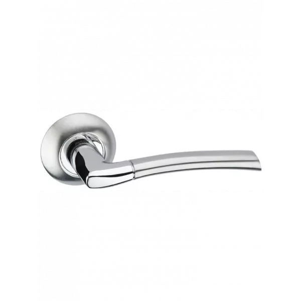 Дверная ручка на круглой розетке ADDEN BAU Slim A128 Chrome хром