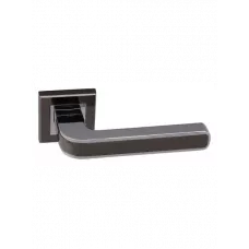 Дверная ручка на квадратной розетке ADDEN BAU PIEZA Q360 BLACK NICKEL / CHROME черный никель / хром