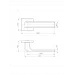 Ручка Ajax (Аякс) раздельная K.JS51.FLEX BL-24 черный