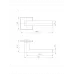 Ручка Ajax (Аякс) раздельная K.JS51.OPTIMAL BL-24 черный