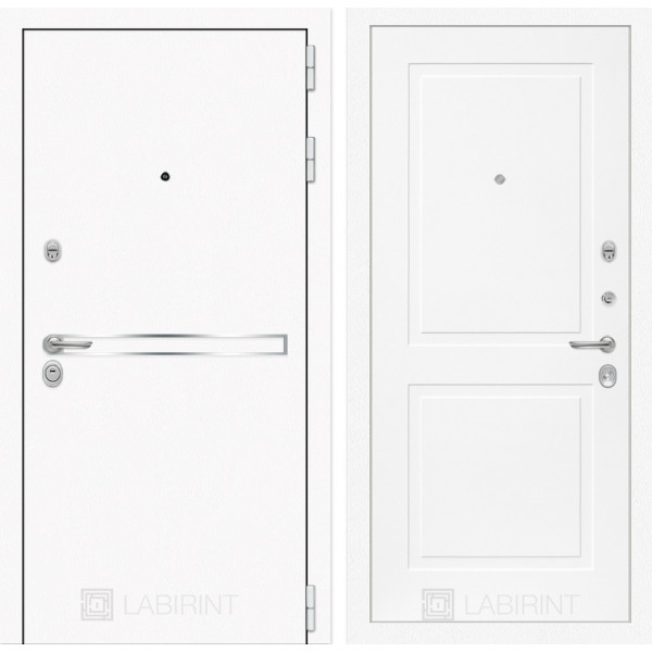 Входная дверь Лайн WHITE 11 - Белый софт