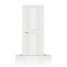 Дверь СитиДорс модель Турин-3 цвет Ясень белый триплекс белый