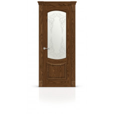 Дверь СитиДорс модель Калисто цвет Дуб морёный стекло