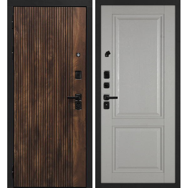 Дверь Лофт-1/PSU-28  Дуб коньяк с патиной / Лунное дерево