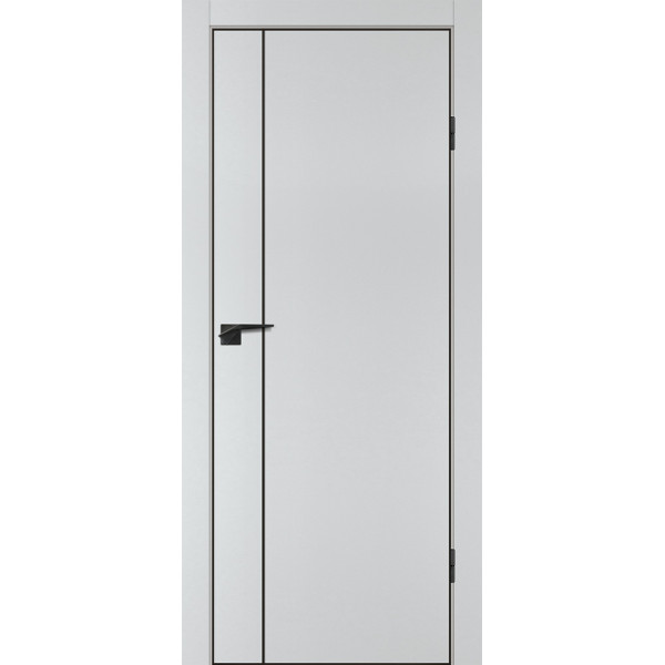 Дверь P-20 черный молдинг PET, кромка ABS черная c 4-х ст. Агат матовый